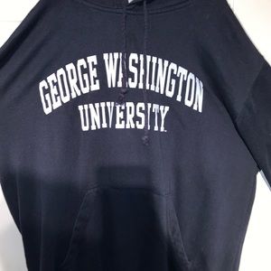 GWU navy blue hoodie